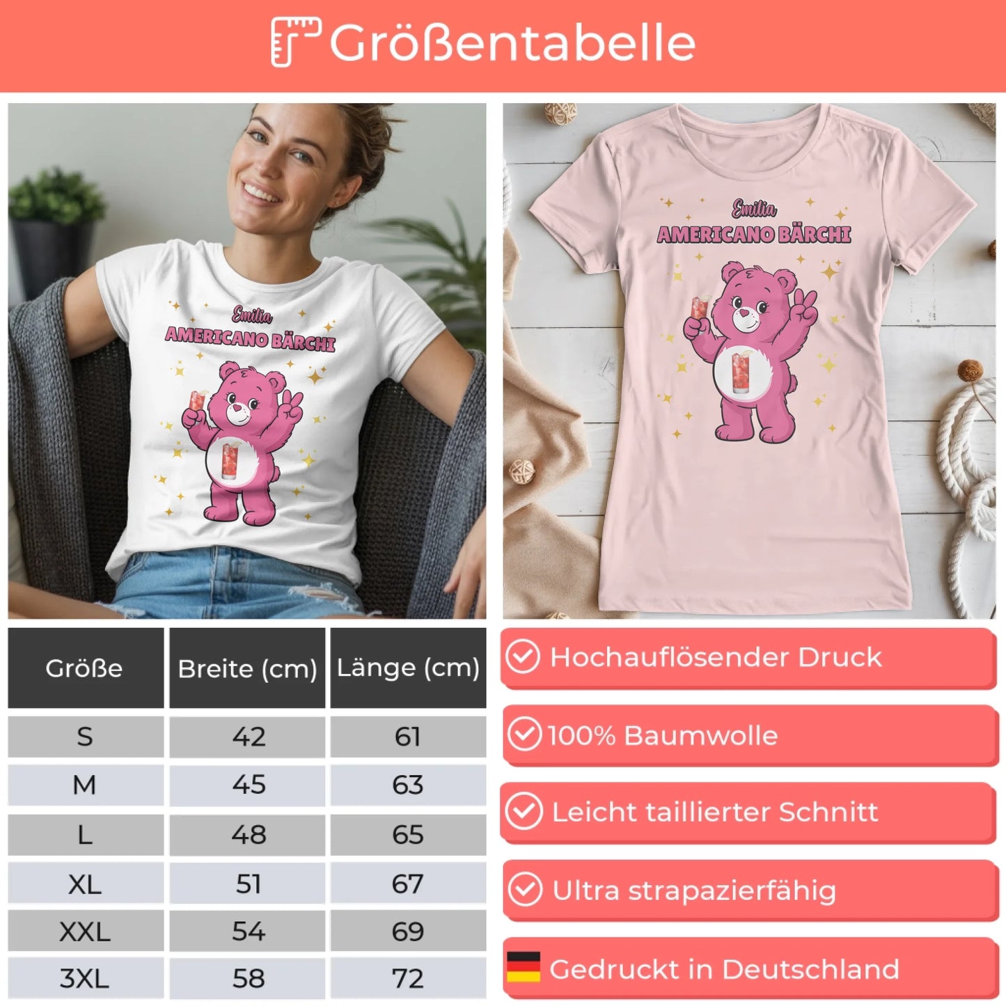 SaufbĂ€rchi T Shirt Americano BĂ€rchi Sauf BĂ€rchi Shirt fĂŒr JGA und Party