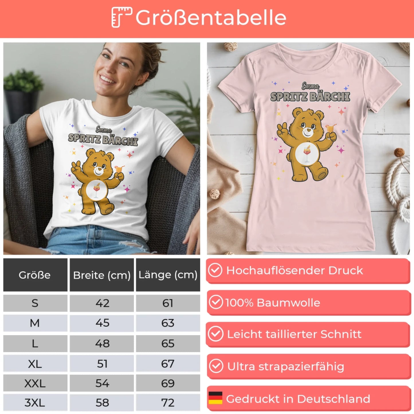 Sauf Bärchi Shirt Spritz Bärchi Saufbärchi JGA T-Shirt