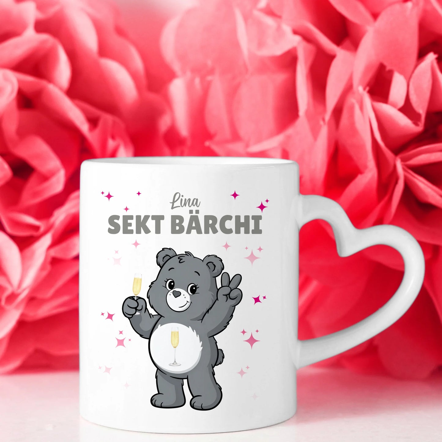 Saufbärchi Tasse Sekt Bärchi Lustige Kaffeetasse 10