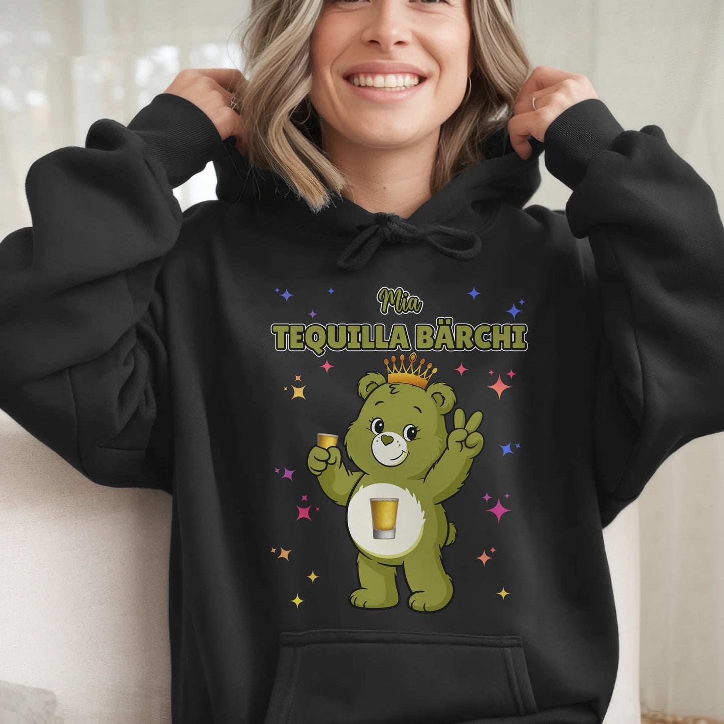 Saufbärchi Hoodie Tequilla Bärchi Sauf Bärchi Hoodie für Party JGA 6