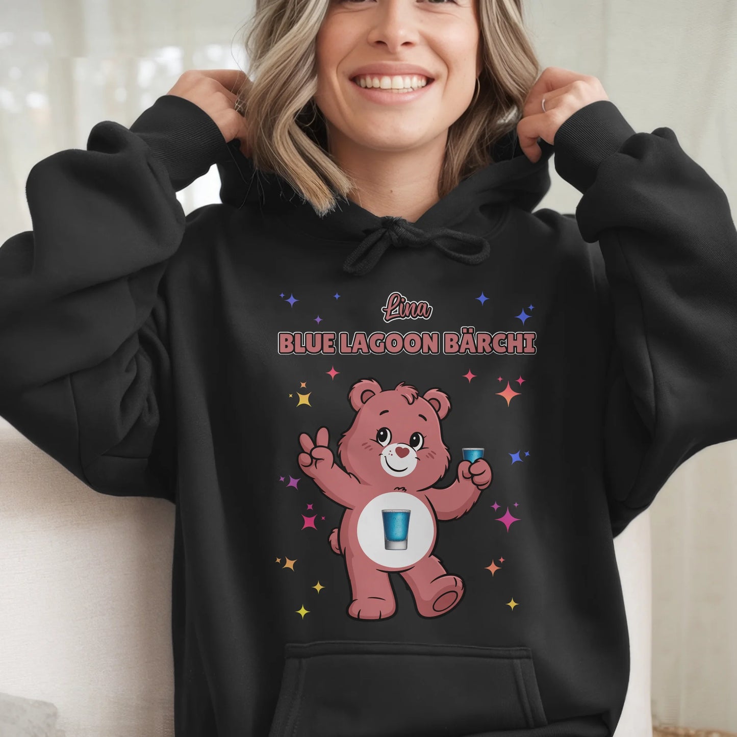 Sauf BĂ€rchi Hoodie Blue Lagoon BĂ€rchi SaufbĂ€rchi Hoodie fĂŒr JGA und Party 6