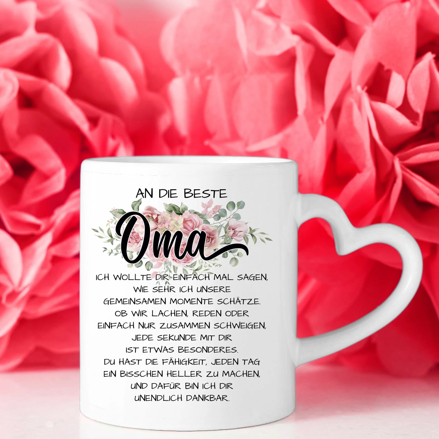 Personalisierte Tasse für Oma Unsere Momente