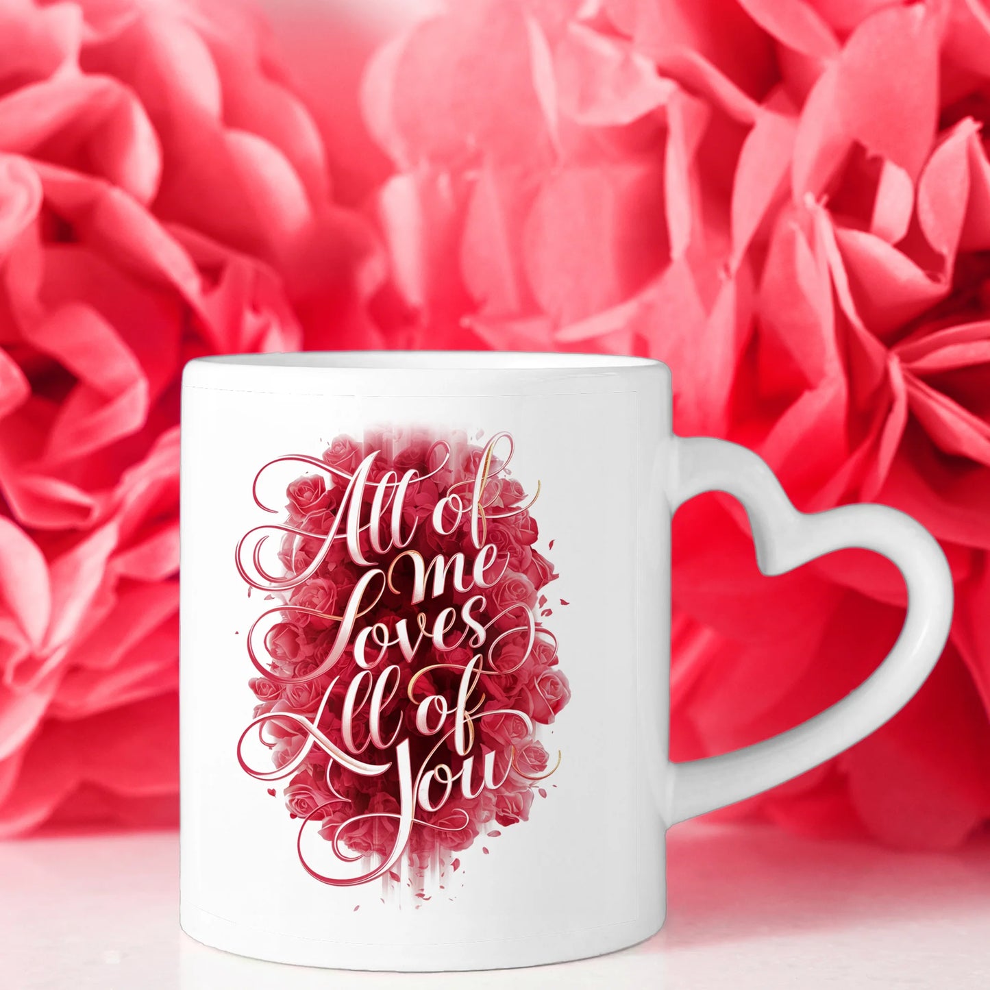 Personalisierte Tasse für Freundin All Of Me Paar als Cliparts Liebe