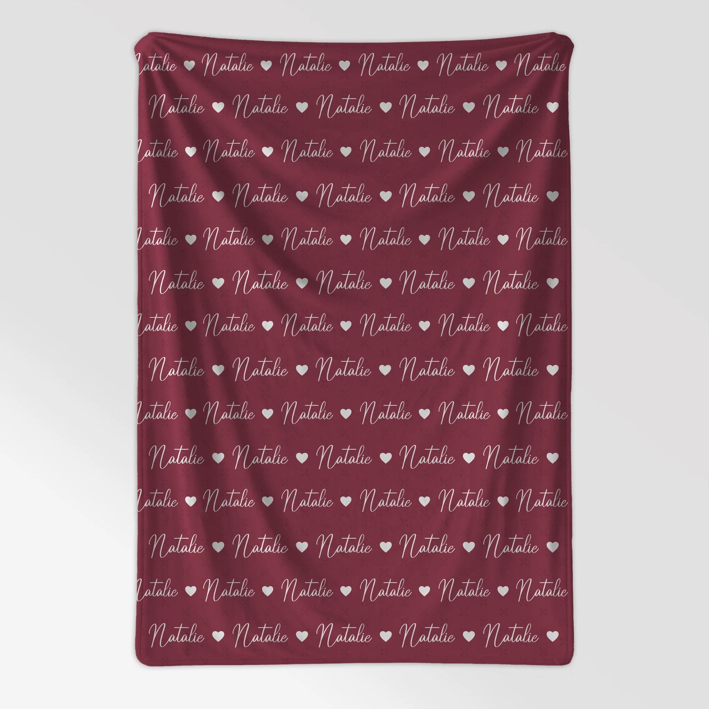 Personalisierte Kinderdecke Kuscheldecke Mit Namen Rotviolett