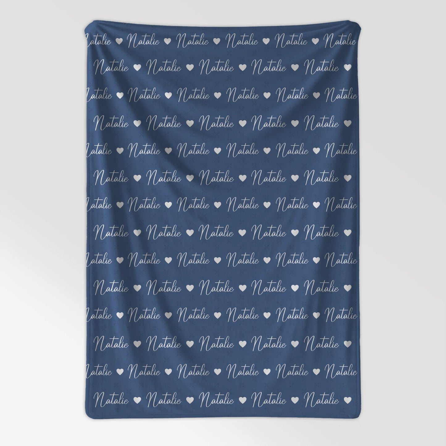 Personalisierte Kuscheldecke Mit Namen Kinderdecke Fernblau