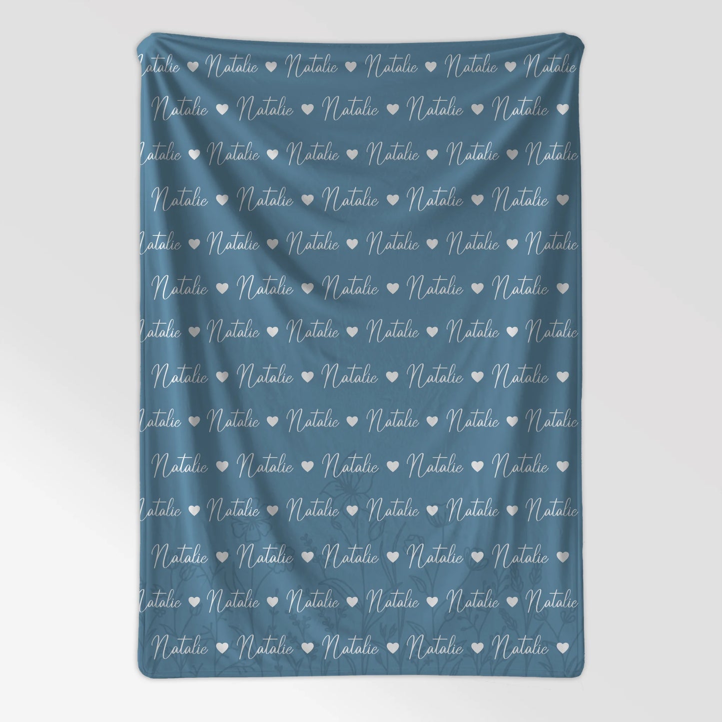 Personalisierte Kinderdecke Kuscheldecke Mit Namen Pastellblau
