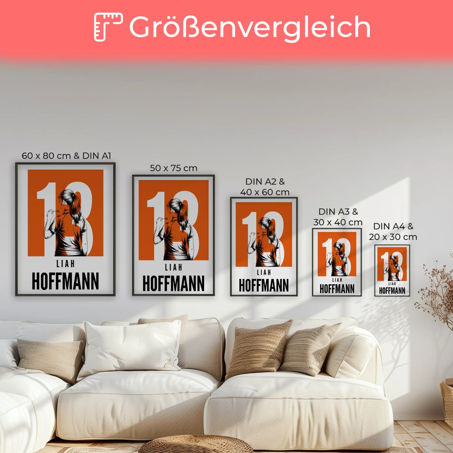 Sport Poster Bowling Bowlerin Geschenk für Tocher Mama Tante Freundin