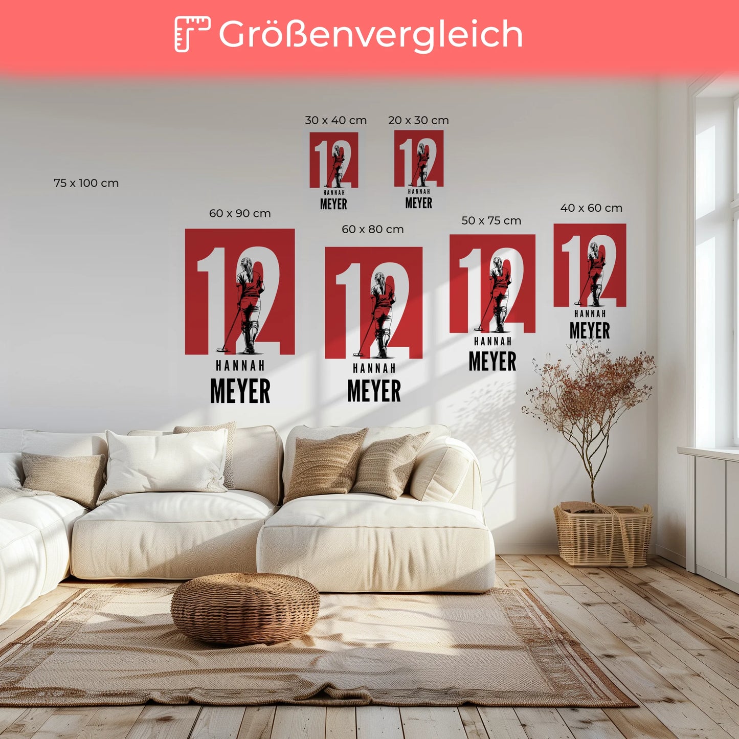 Sport Leinwand Polo Polospielerin Geschenk für Tocher Mama Tante Freundin 6