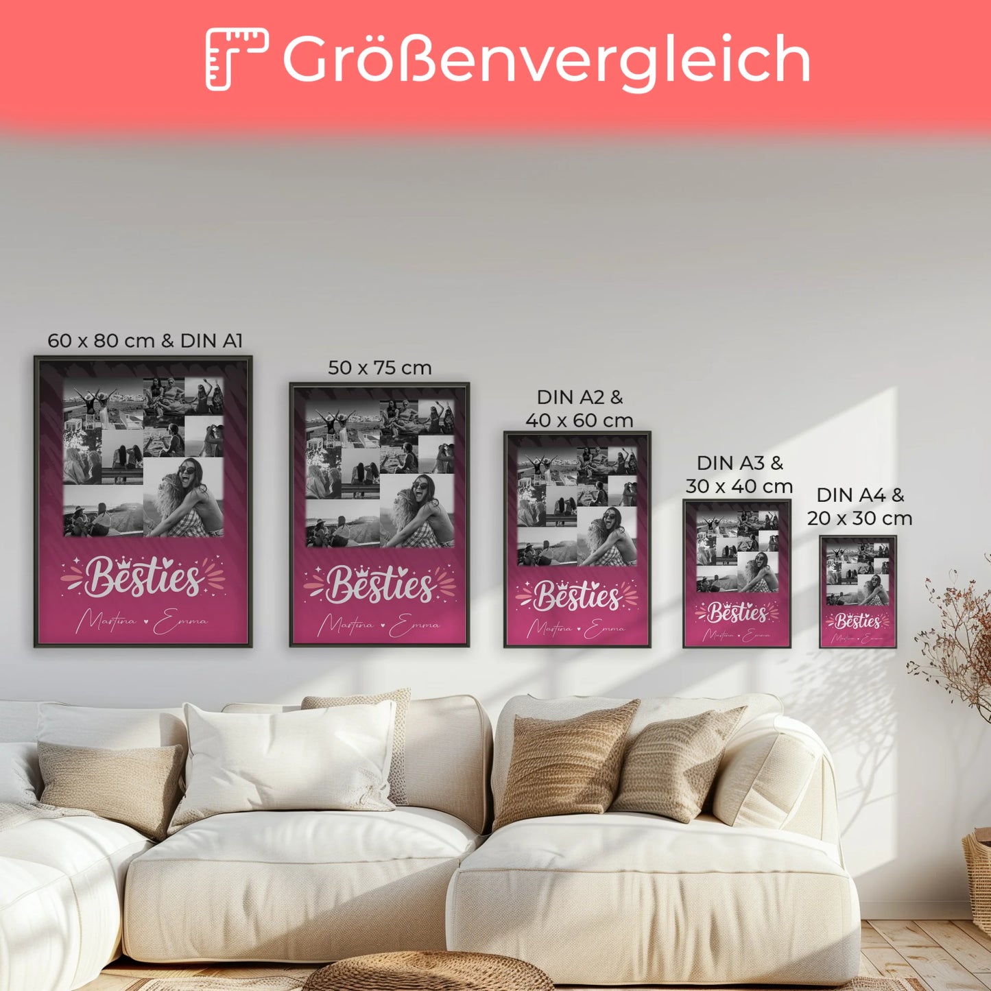 Geschenk beste Freundin mit 9 Fotos Du komisch Ich komisch Geht Schief