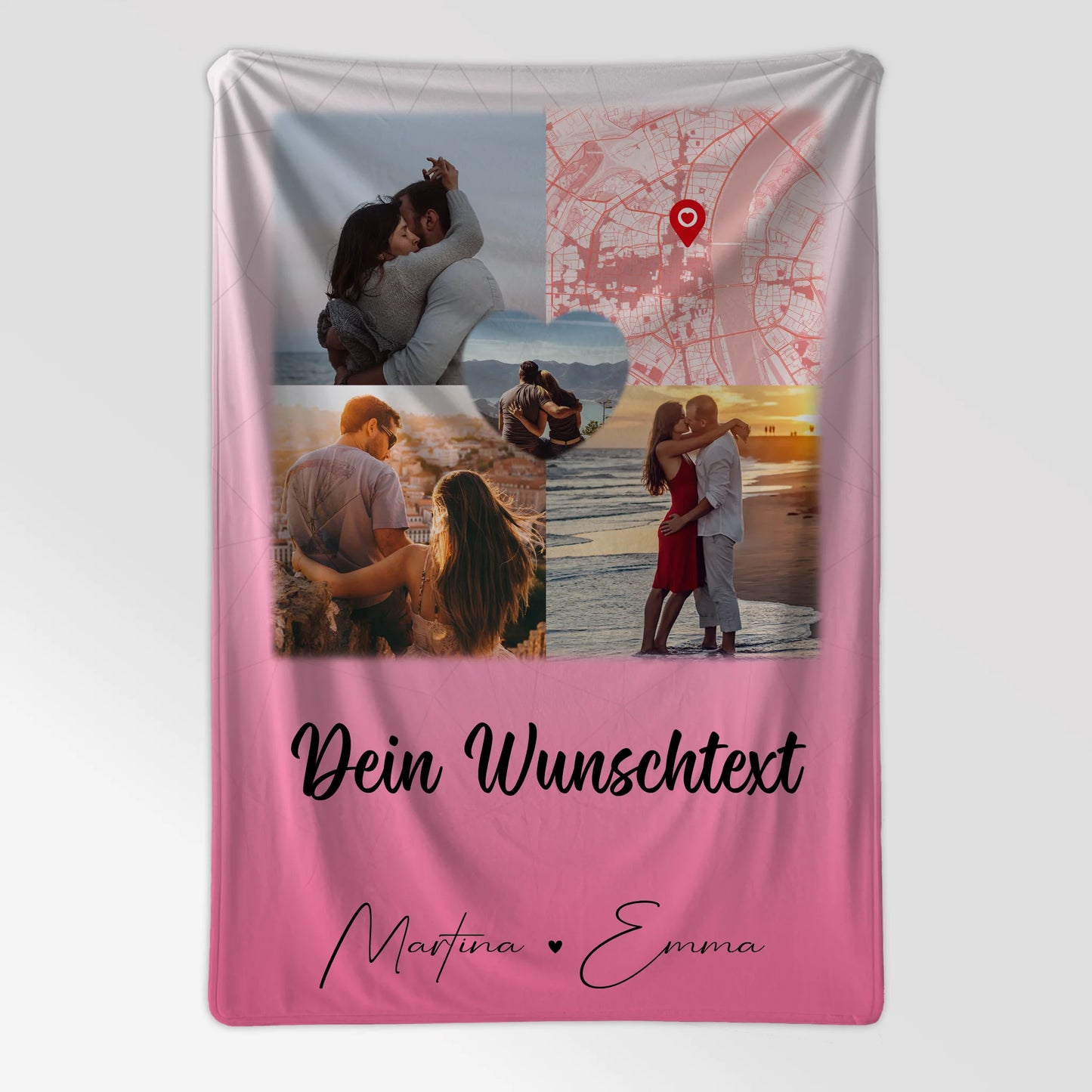Kuscheldecke Mit Namen Und Motiv 3 Fotos Herz Foto Karte Wunschtext In Deinen Armen Habe Ich Mein Zuhause Gefunden 7