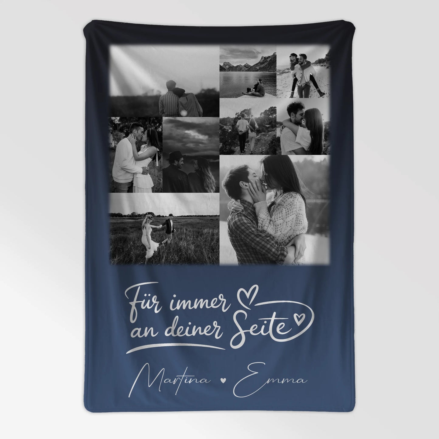 Personalisierte Decke Mit Namen 9 Fotos Kocham cię Liebe auf Polnisch Geschenkidee 7