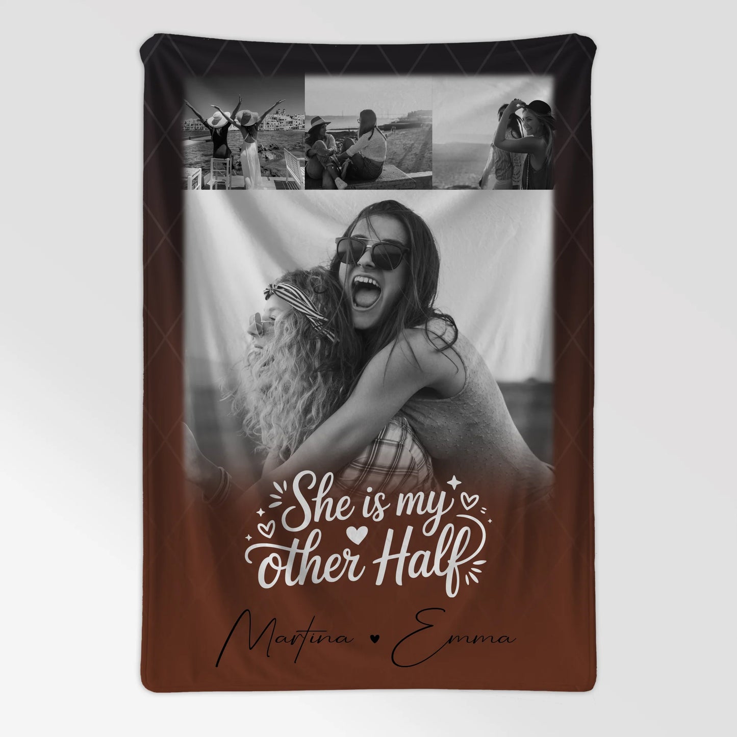 Personalisierte Kuscheldecke Mit Namen Und Motiv 4 Fotos She is my other half 7