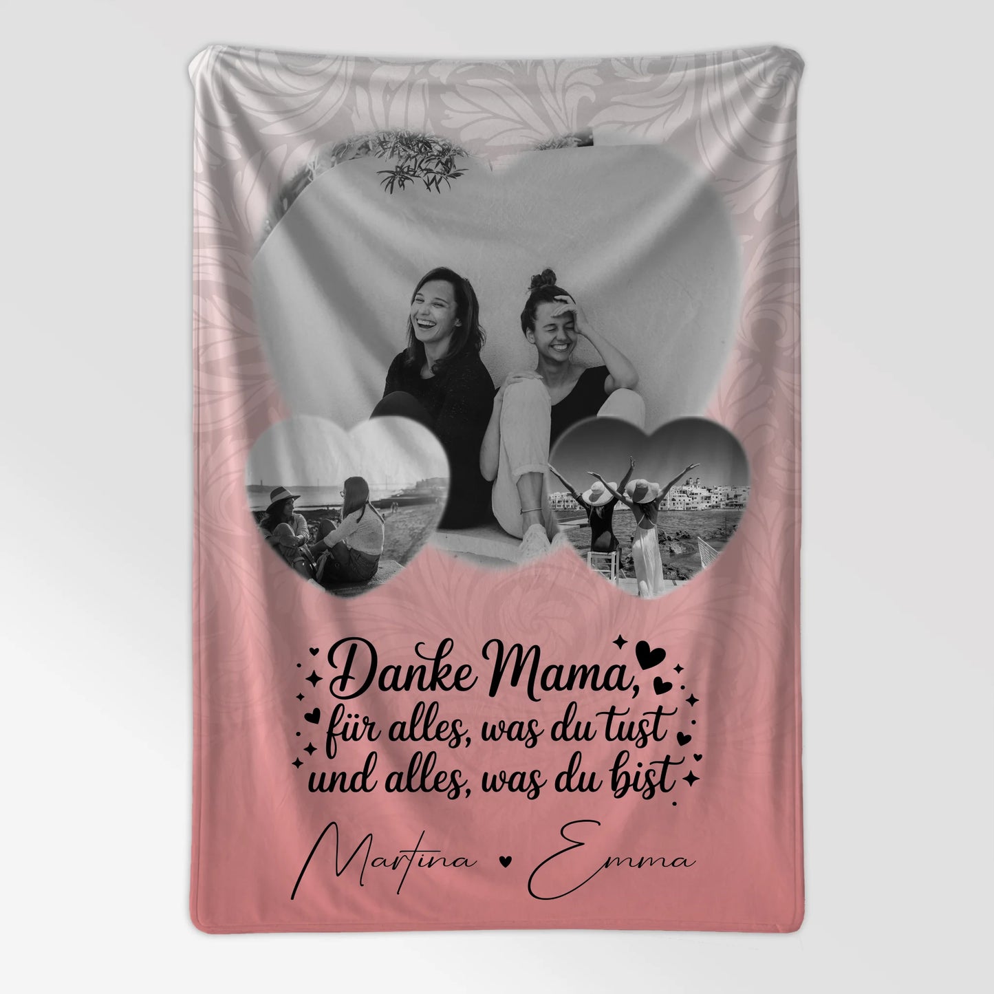 Personalisierte Kuscheldecke Mit Namen 3 Herz Fotos Vergiss Nie Wie Toll Du Bist 7