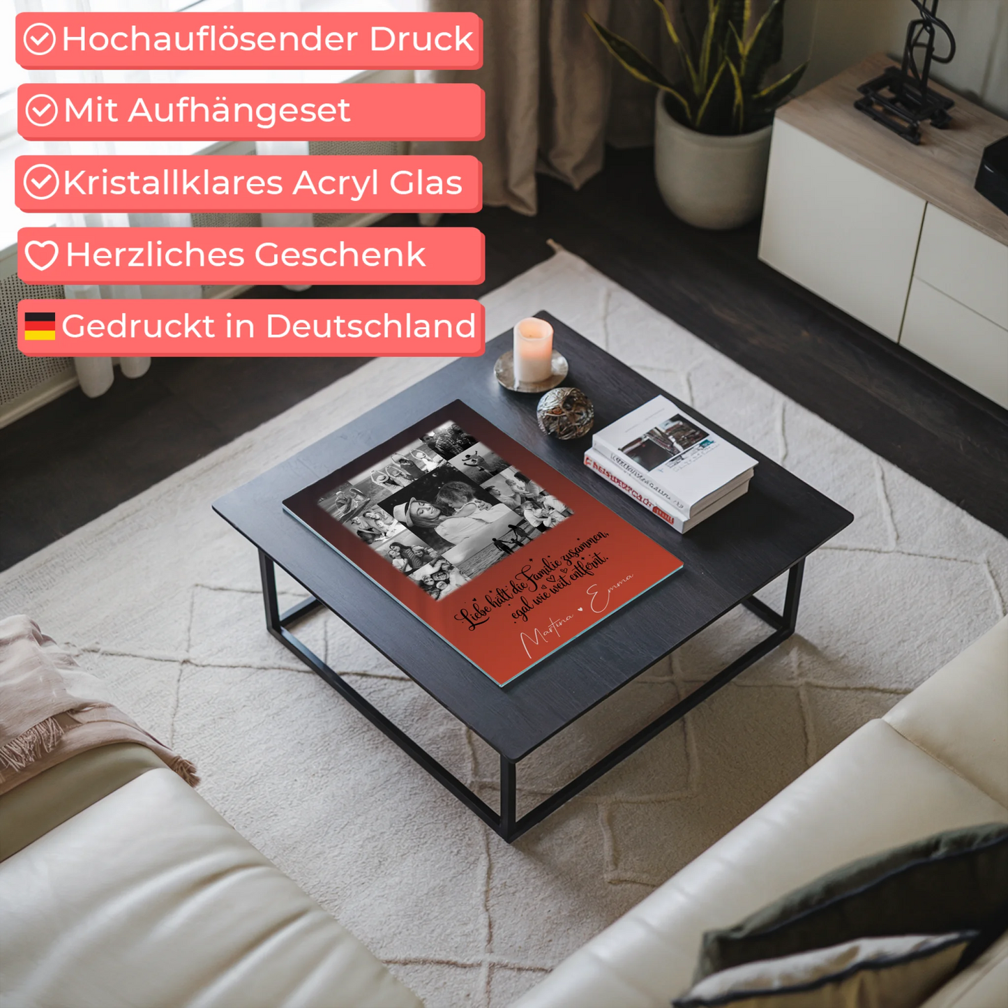 Familienbild Personalisiert mit 11 Fotos für mehr Familie Zusammenhalt individuell gestaltet