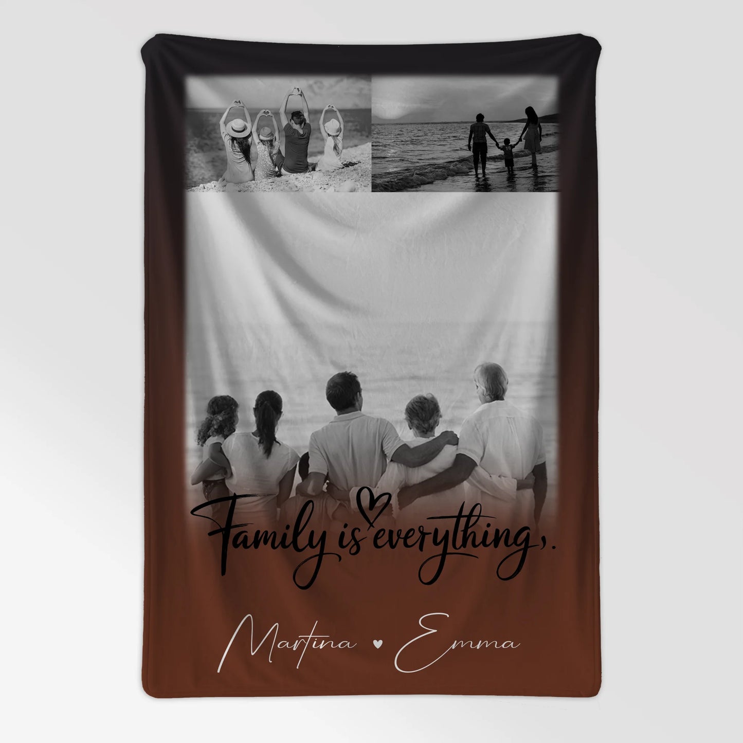 Kuscheldecke Mit Namen 3 Fotos Family Is Everything Personalisiertes Geschenk für Familie 7