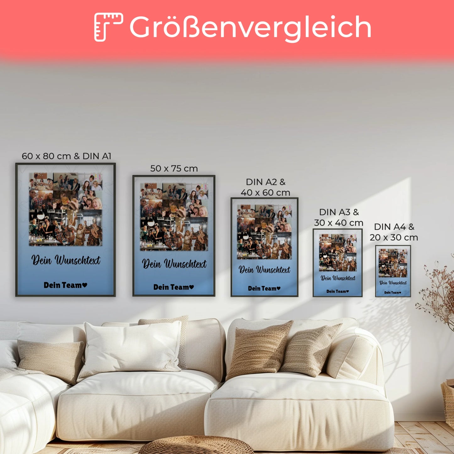 Kollegin Poster Abschied mit 8 Fotos 1 Herz Foto Wunschtext Du bist mein Komisch