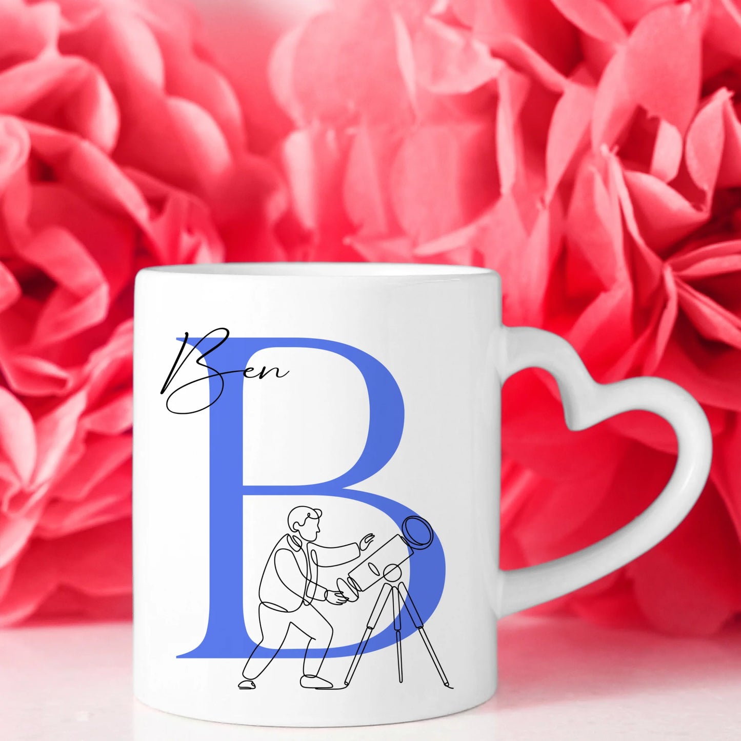 Personalisierte Tasse Mit Name Lineart Astronomie Astronom Geschenkidee 8