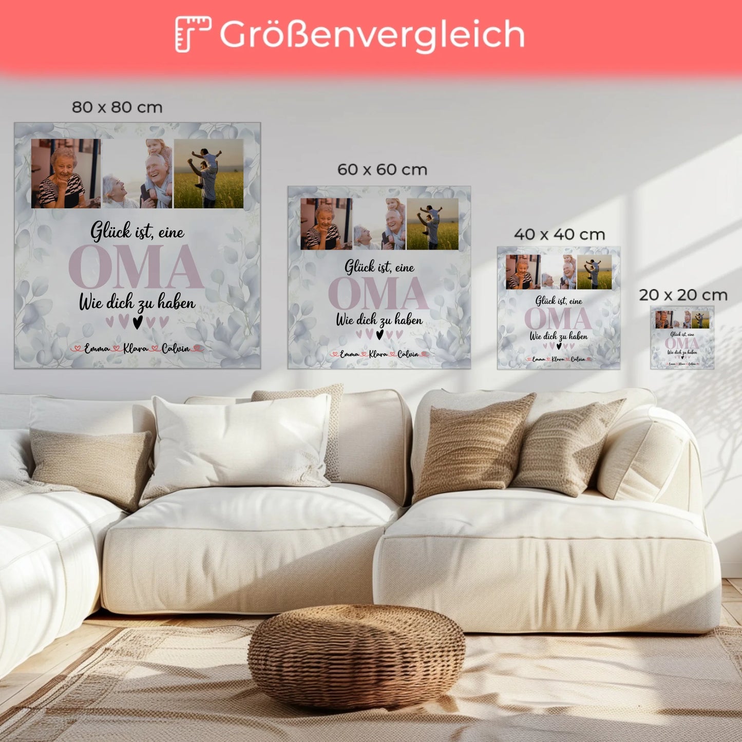 Wandbild Oma Fotocollage für Oma Glück Ist eine Oma Wie Dich Zu Haben Geschenk 6