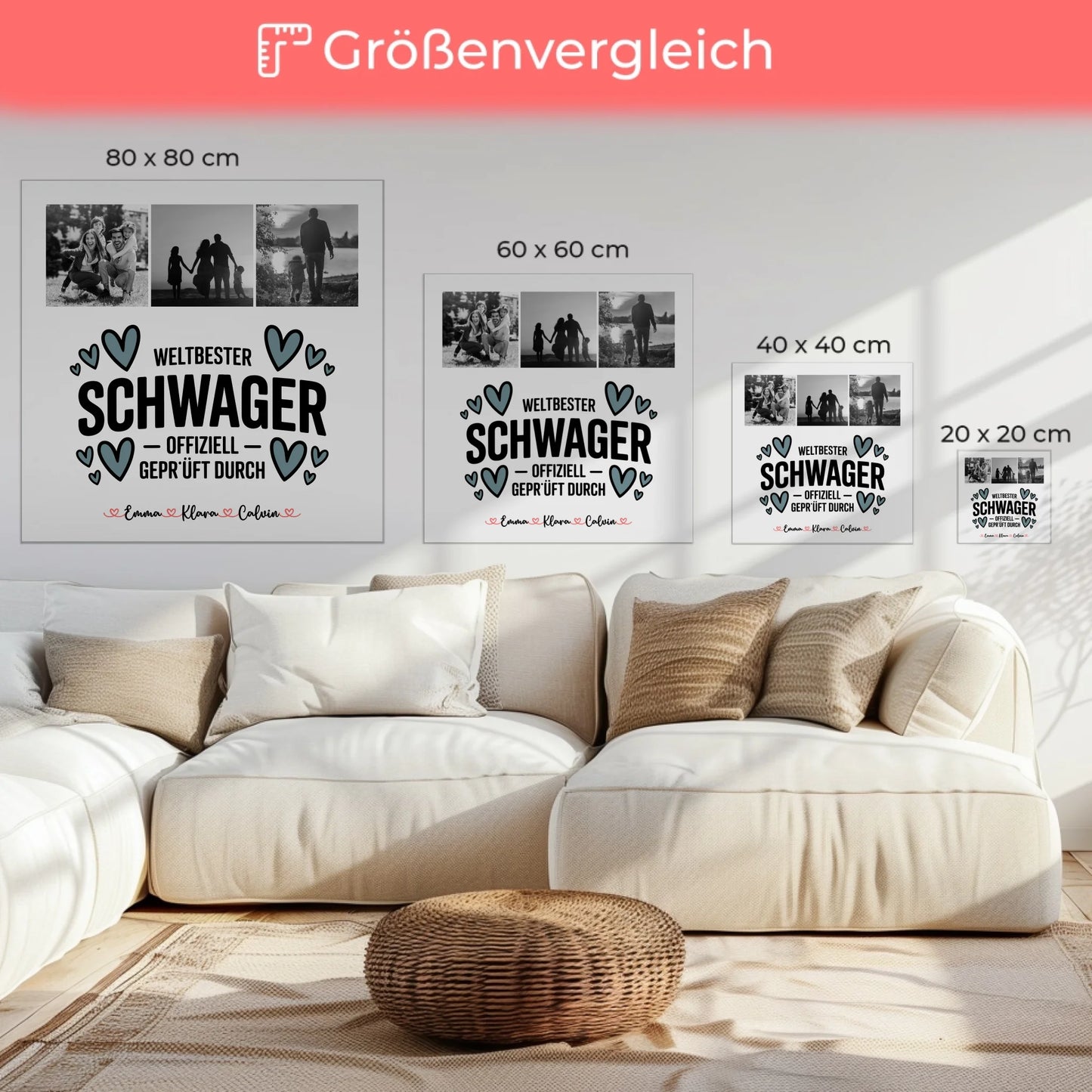 Fotocollage Großes Bild Aus Vielen Kleinen für Schwager Weltbester Schwager Offiziell Geprüft Durch 6