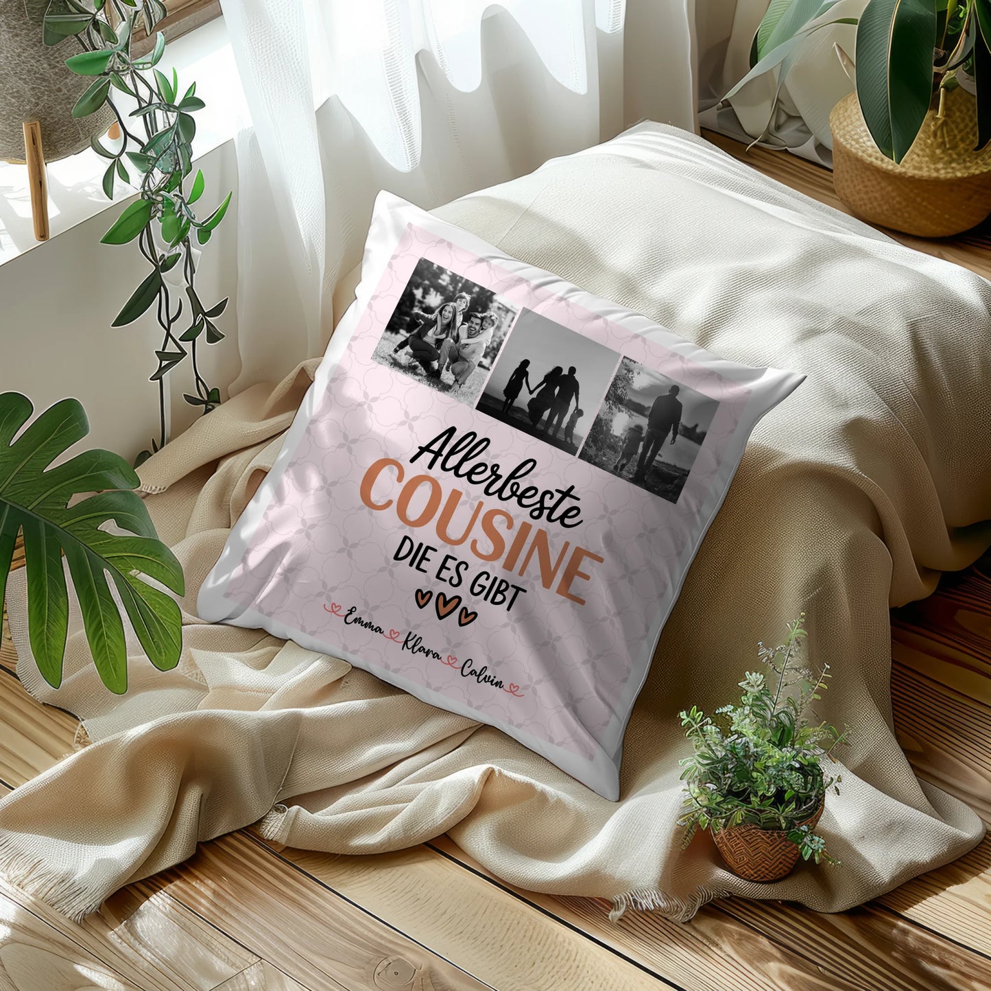 Foto Kissen Mit Namen Fotocollage Cousine Allerbeste Cousine Die Es Gibt
