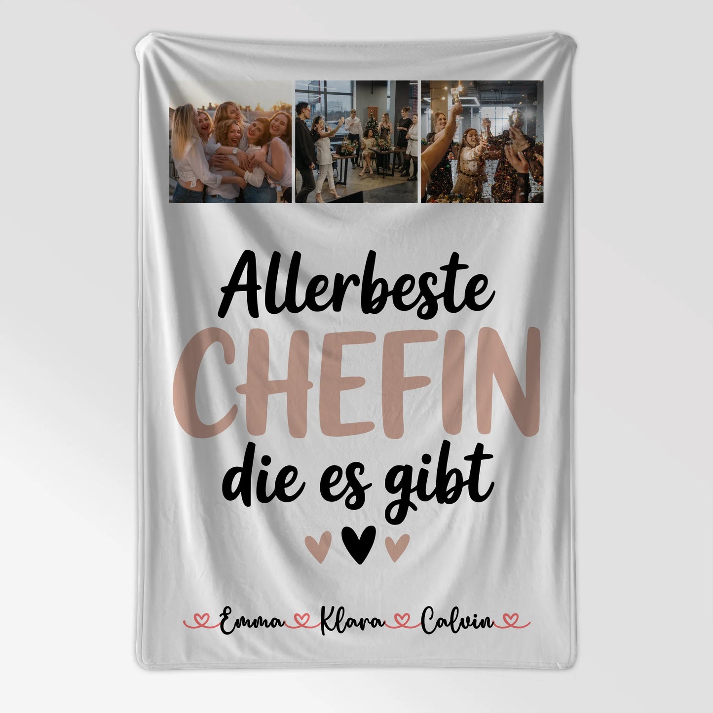 Personalisierte Namensdecke mit Fotocollage Chefin Allerbeste Chefin Die Es Gibt 7