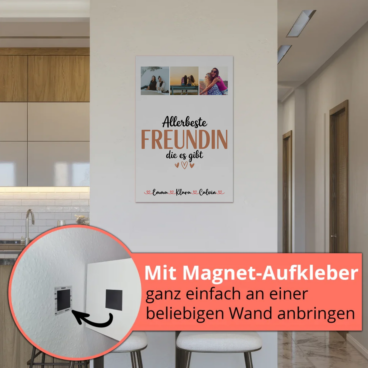 Fotoboard beste Freundin Fotocollage Beste Freundin Allerbeste Freundin Die Es Gibt Geschenk