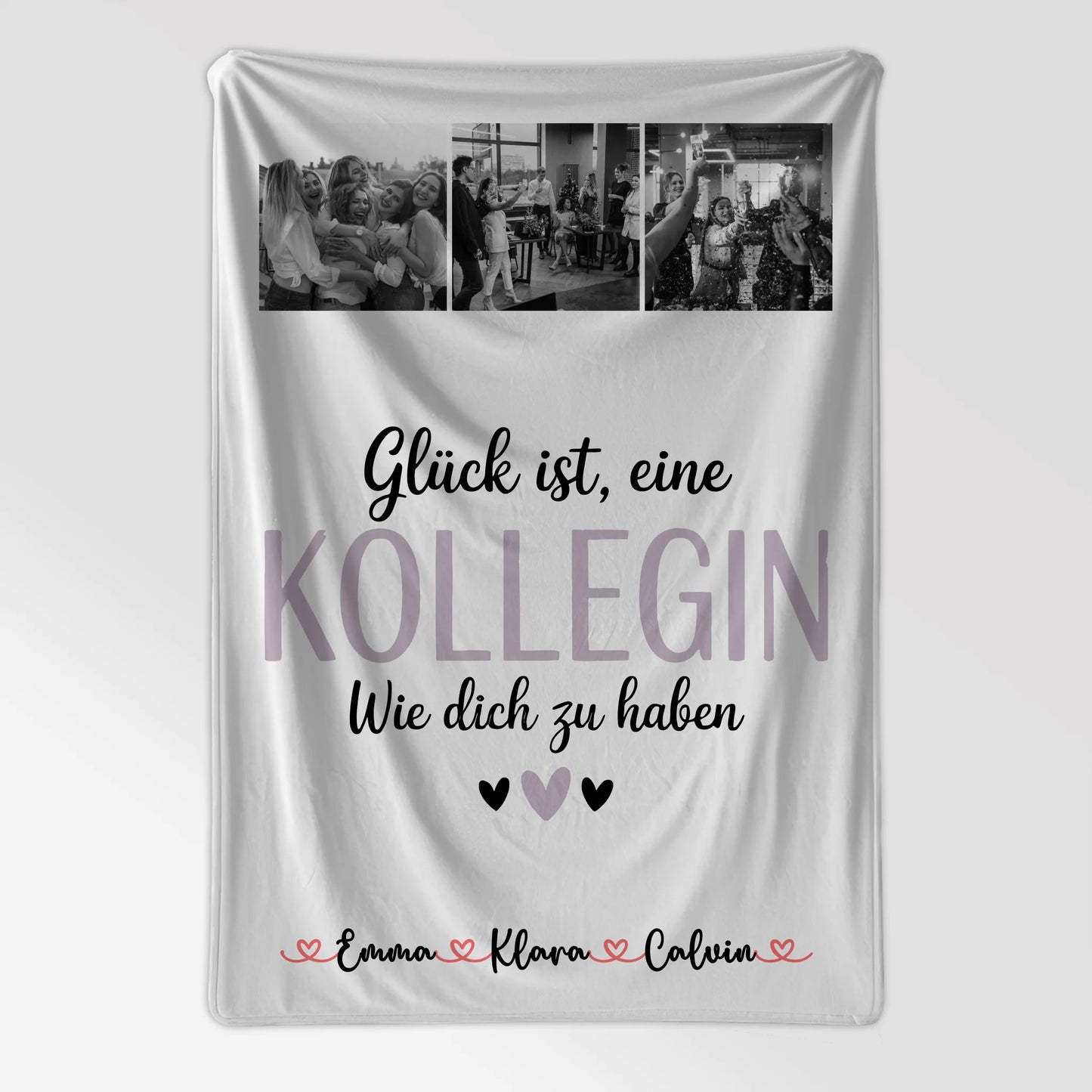 Kuscheldecke Mit Namen Und Motiv Fotocollage für Kollegin Glück Ist eine Kollegin Wie Dich Zu Haben 7