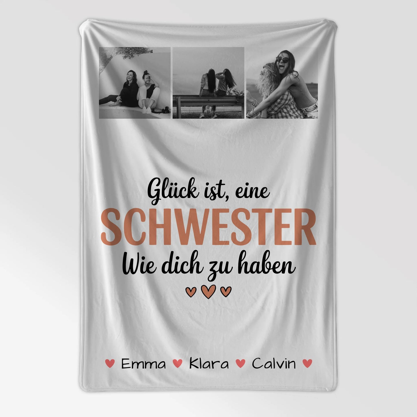 Personalisierte Decke Schwester Geschenk Fotocollage Schwester Glück Ist eine Schwester Wie Dich Zu Haben 7