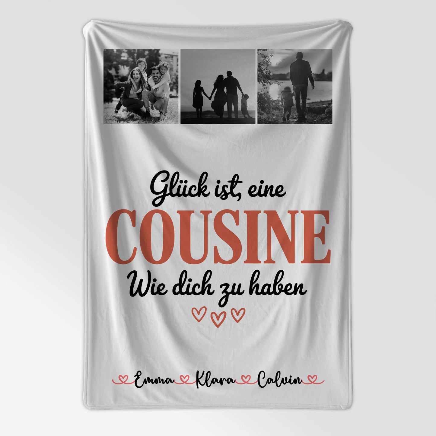 Decke Mit Namen Fotocollage für Cousine Glück Ist eine Cousine Wie Dich Zu Haben 7