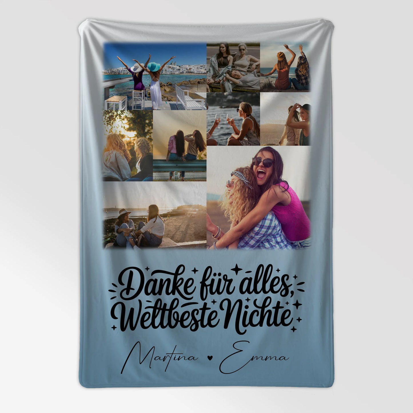 Personalisierte Decke Mit Namen mit 9 Fotos für die Beste Nichte Danke Für Alles 7