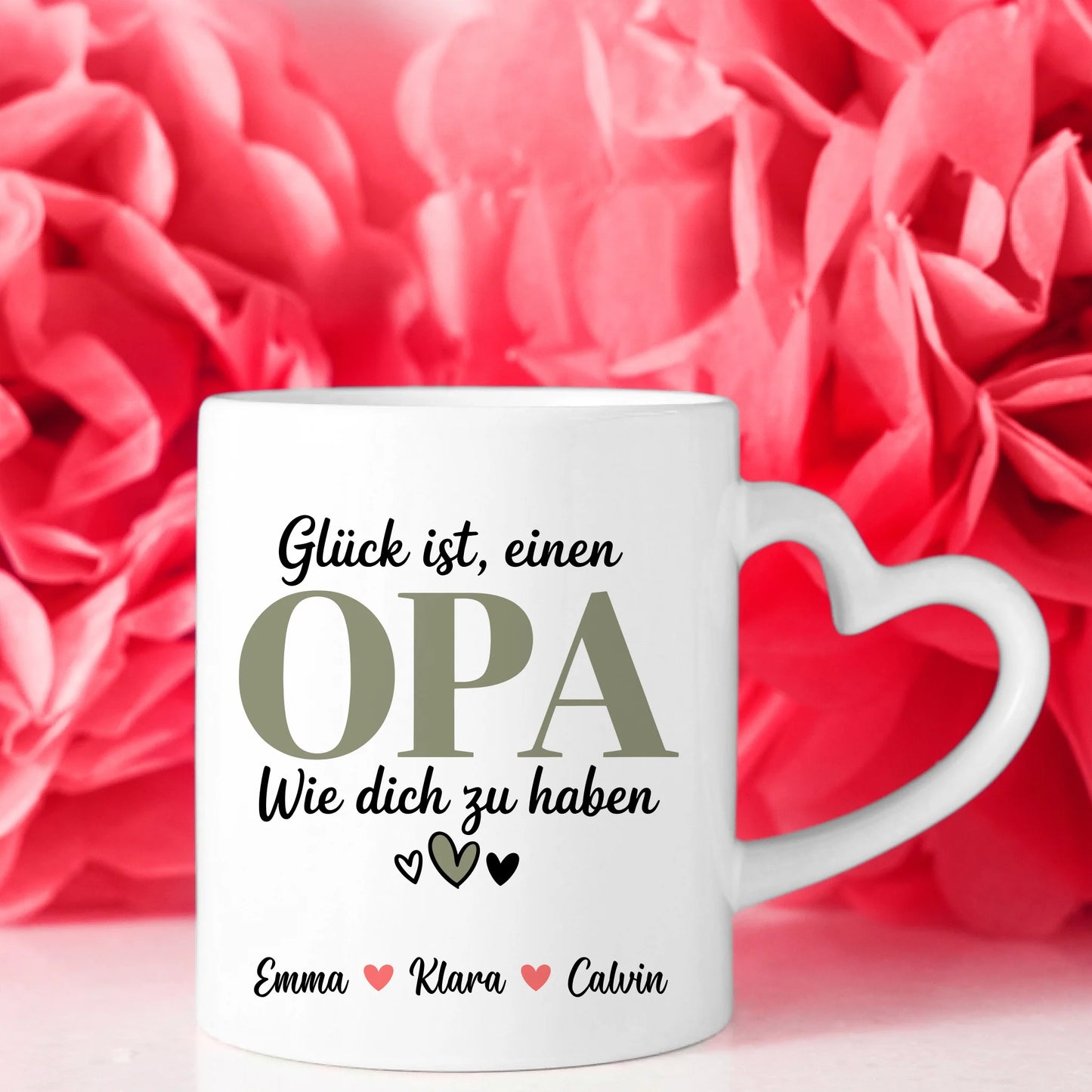 Personalisierte Tasse Opa Opa Geschenk mit Namen Fototasse individuell 8