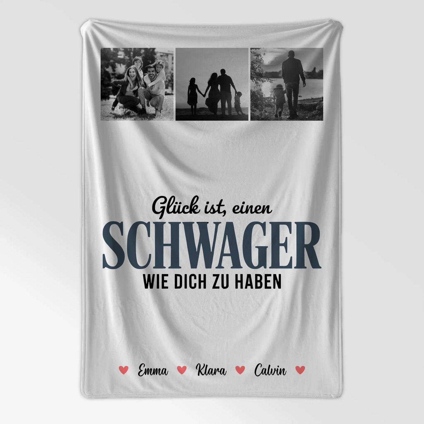 Personalisierte Kuscheldecke Mit Namen Fotocollage für Schwager Glück Ist eine Schwager Wie Dich Zu Haben 7