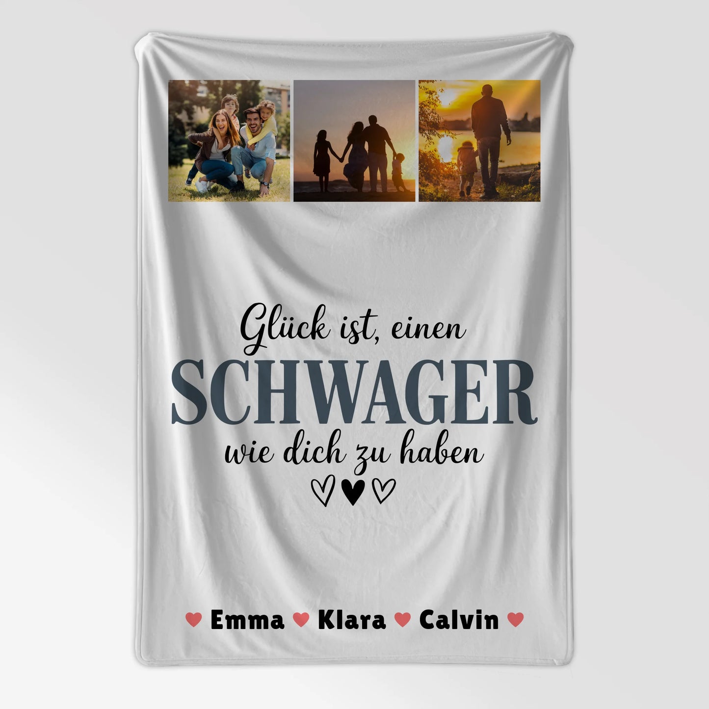 Personalisierte Namensdecke mit Schwager Fotocollage Glück Ist eine Schwager Wie Dich Zu Haben Geschenk 7