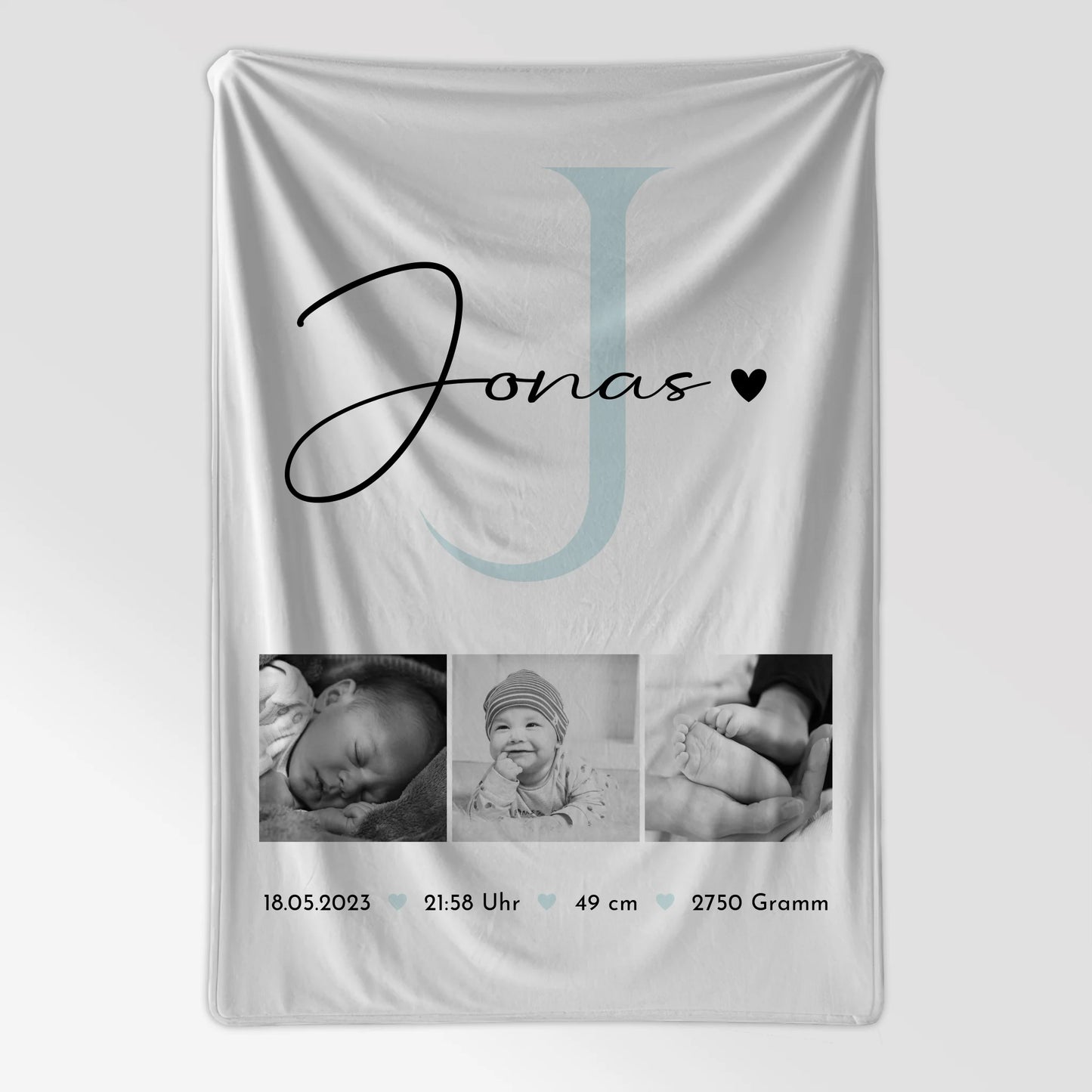Krabbeldecke Mit Namen Und Geburtsdatum Geburt Baby Geburtsdaten Fotos Black and White 7