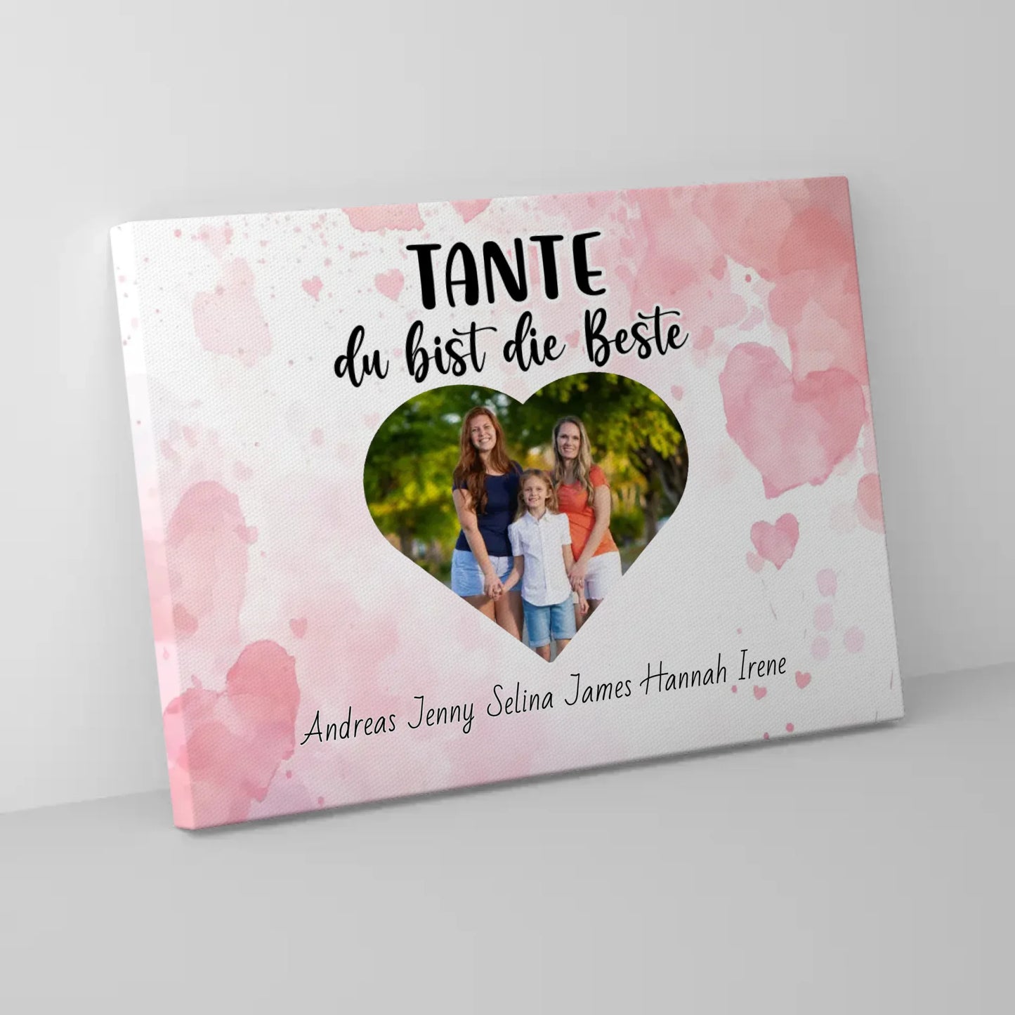 Personalisierte Leinwand Tante du Bist die Beste