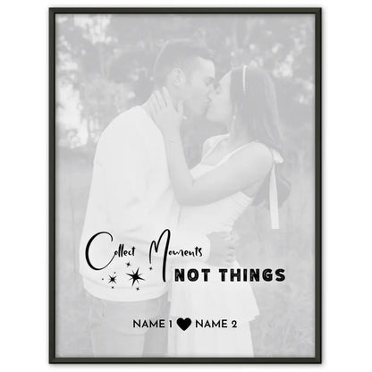 Personalisiertes Fotoposter Collect Moments Mit Datum Foto Namen