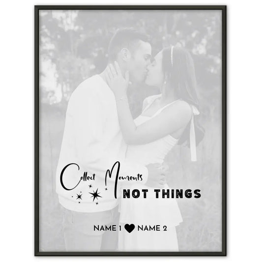 Personalisiertes Fotoposter Collect Moments Mit Datum Foto Namen