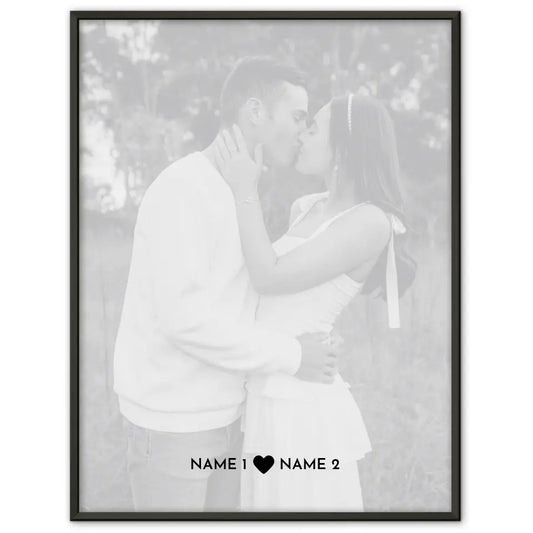 Personalisiertes Fotoposter Momente White Mit Datum Foto Namen