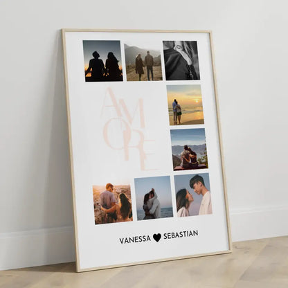 Liebes Poster Amore Mit Fotos & Namen