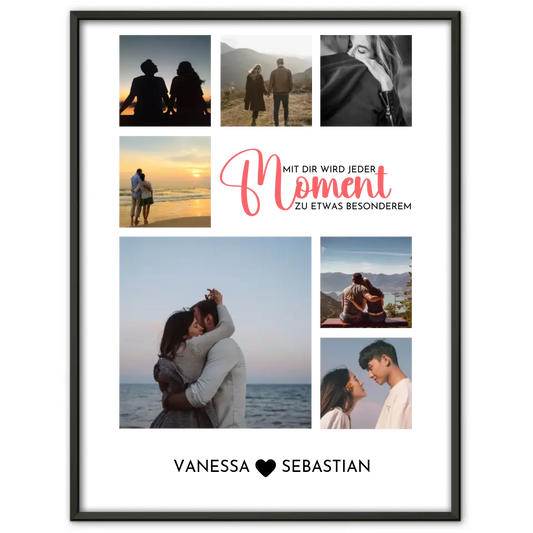 Foto Collage für Freundin Dein Design Mit Eigenem Spruch & Fotos & Namen