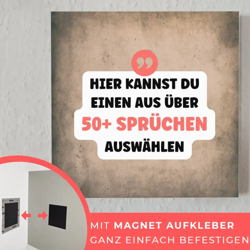 Fotoboard Vintage Fotokachel Mit Spruch oder Wunschtext
