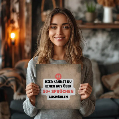 Fotoboard Vintage Fotokachel Mit Spruch oder Wunschtext