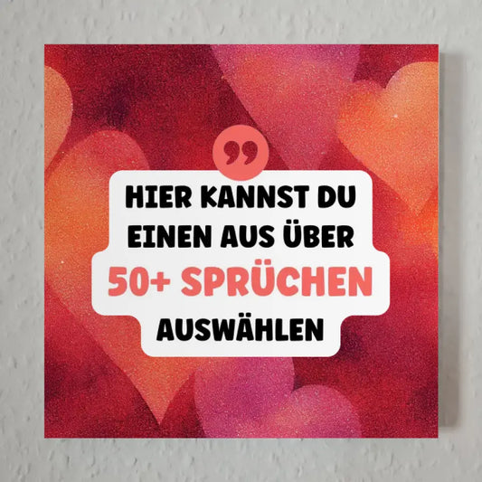 Fotoboard Herzen Schimmer Fotokachel Mit Spruch oder Wunschtext