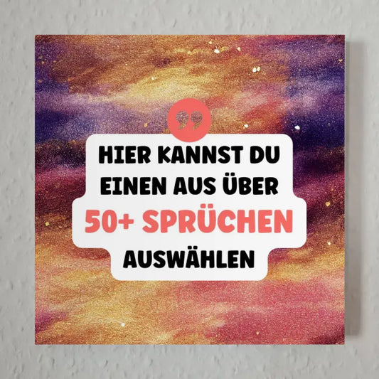 Fotoboard Zauberstaub Fotokachel Mit Spruch oder Wunschtext