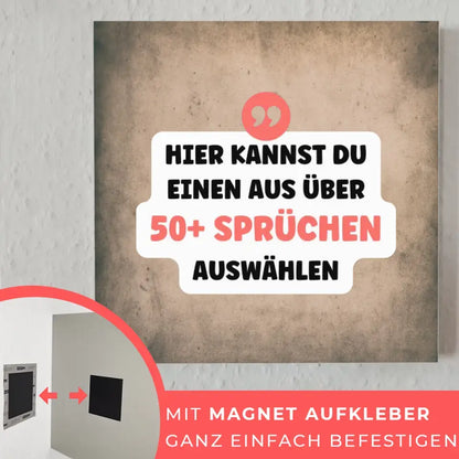 Fotoboard Vintage Fotokachel Mit Spruch oder Wunschtext