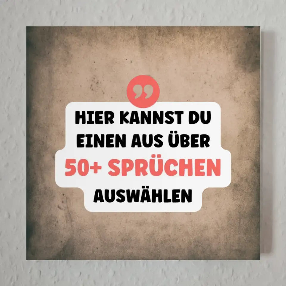 Fotoboard Vintage Fotokachel Mit Spruch oder Wunschtext