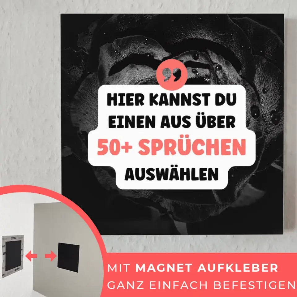 Fotoboard Schiefer Stil Fotokachel Mit Spruch oder Wunschtext