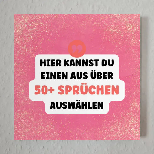 Fotoboard Rosa Marple Fotokachel Mit Spruch oder Wunschtext