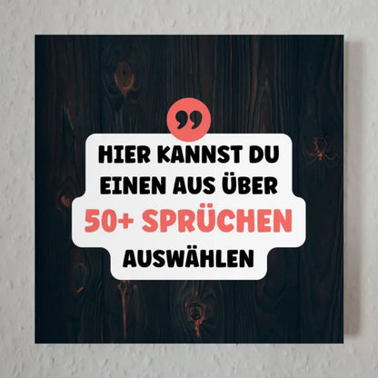 Fotoboard Holz Braun Fotokachel Mit Spruch oder Wunschtext