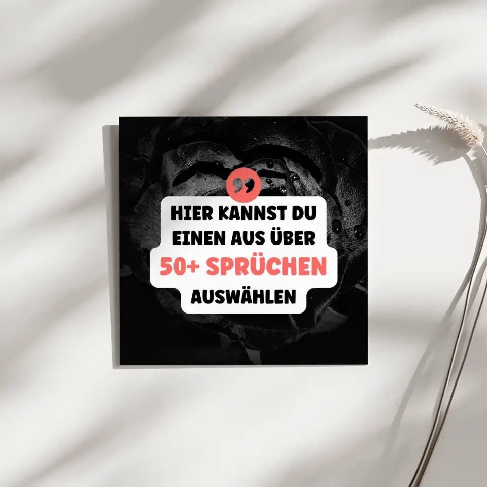 Fotoboard Schiefer Stil Fotokachel Mit Spruch oder Wunschtext